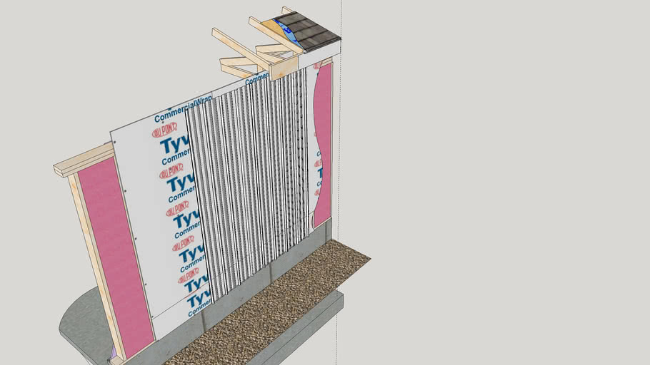 2 hour exterior wall rated from the interior of the wall