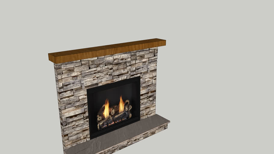 Gas Fireplace v2 3D Warehouse