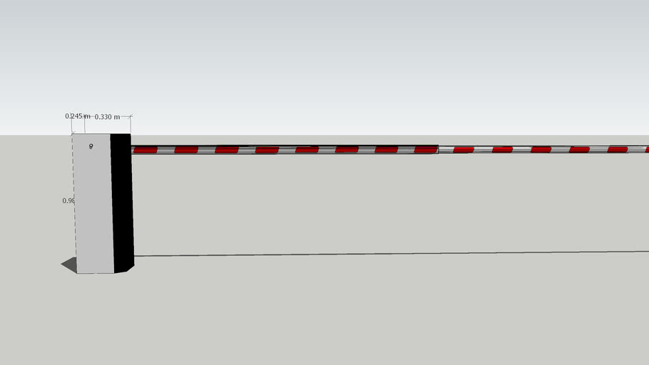 Security Barrier 3D Warehouse