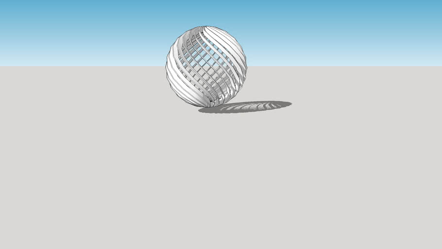 Spiral Sphere Flat Blades 3D Warehouse