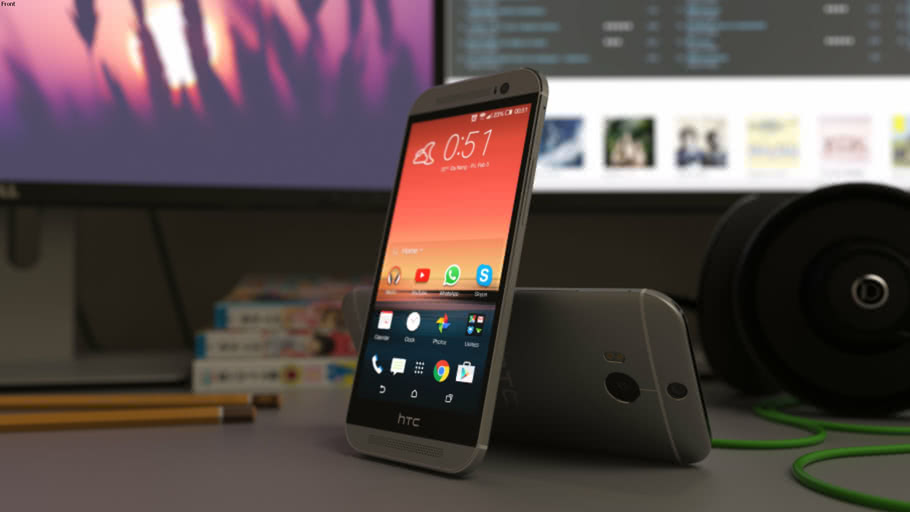 HTC One M8 (Silver) 3D Warehouse