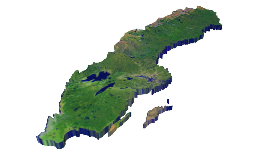 3D Karta Sverige 3d Karta Sverige Karta Nerja