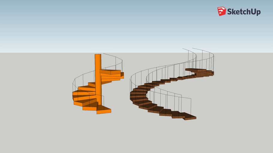 Spiral Stair by Zayan2 3D Warehouse