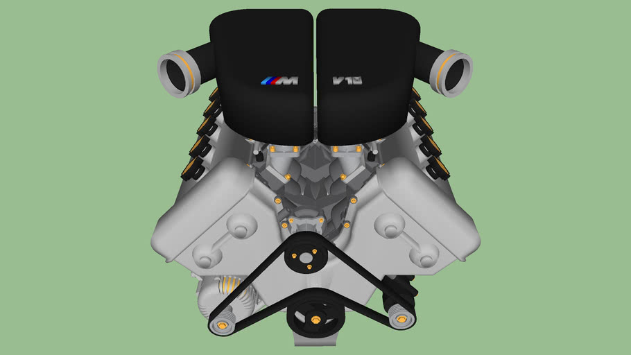 BMW V10 S85 engine 3D Warehouse