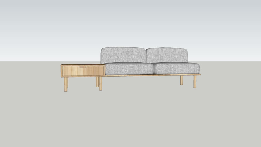 SOFA+side table 3D Warehouse