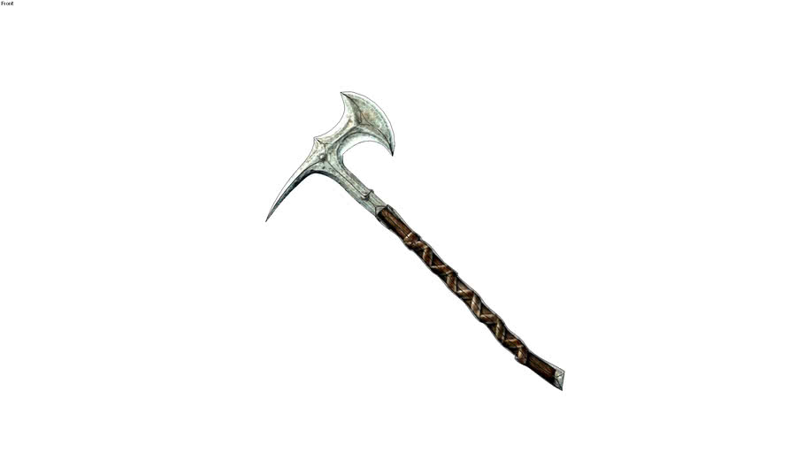 hache (axe) d'acier Skyrim 3D Warehouse