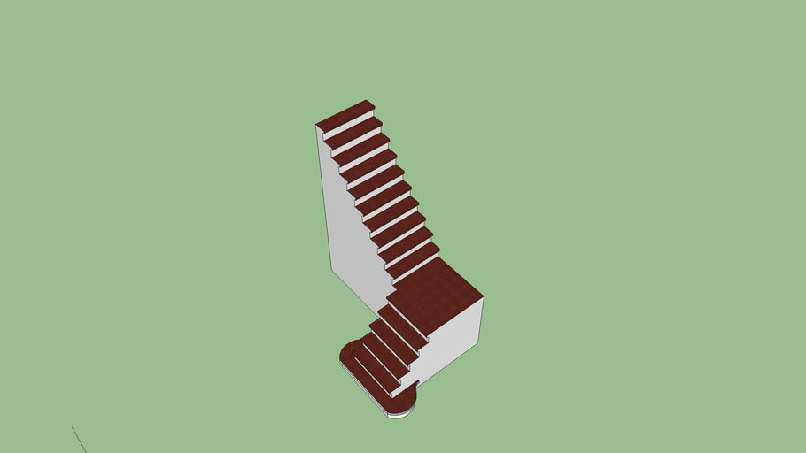 small stairs_90 degree angle 3D Warehouse