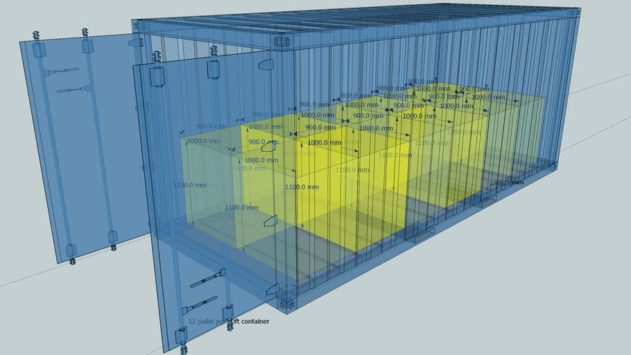 stuffing container 3D Warehouse