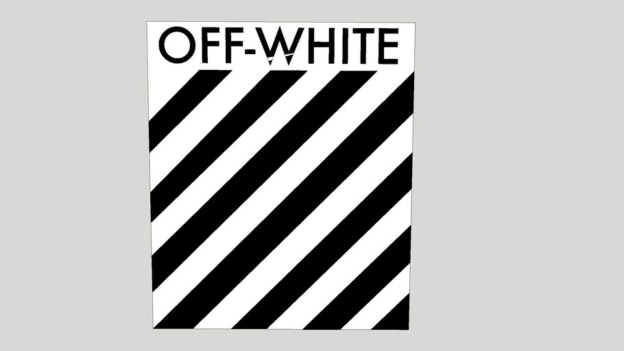 ここへ到着する Off White Logo 再生ボタン