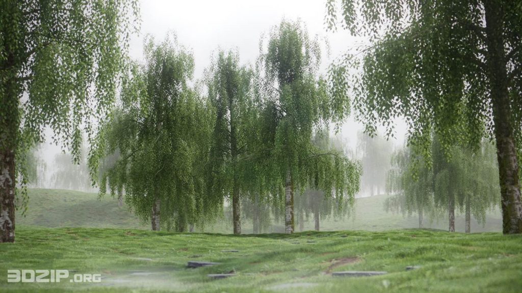 Free High Quality 3d Models Birch Tree Pack 3dzip Org 3d Model Free Download