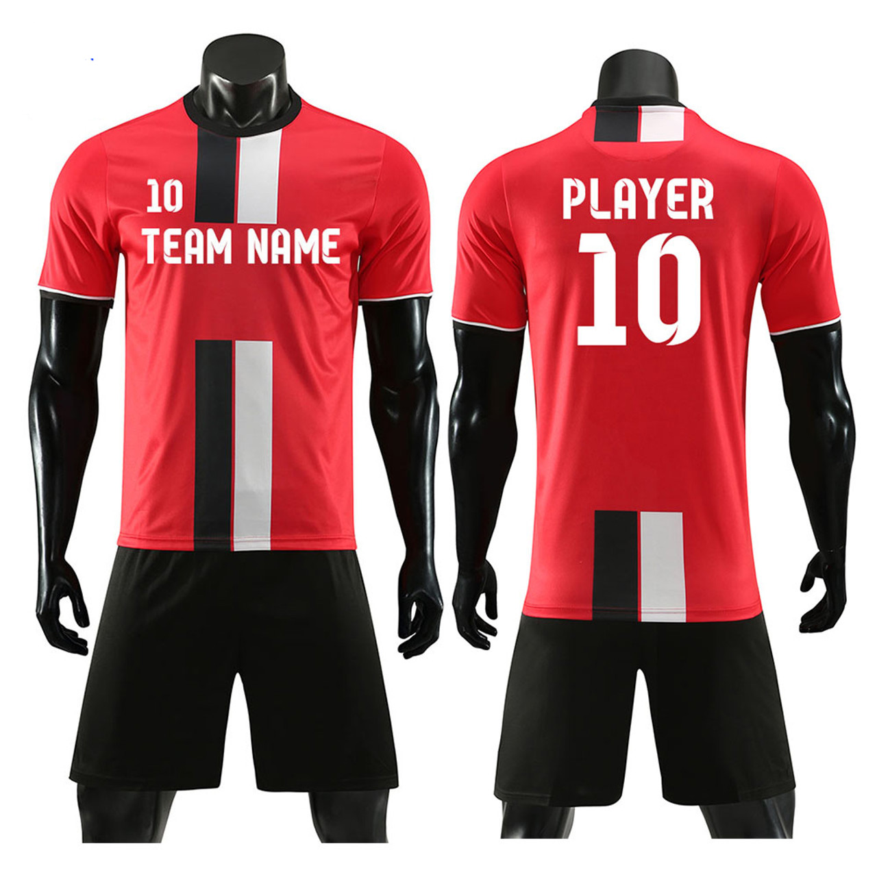 customize slim fit football shirts wholesale sublimation full set