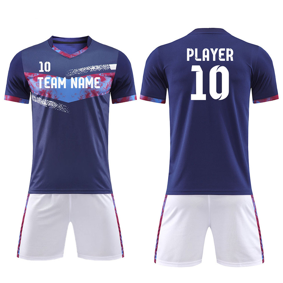 customize slim fit football shirts wholesale sublimation full set