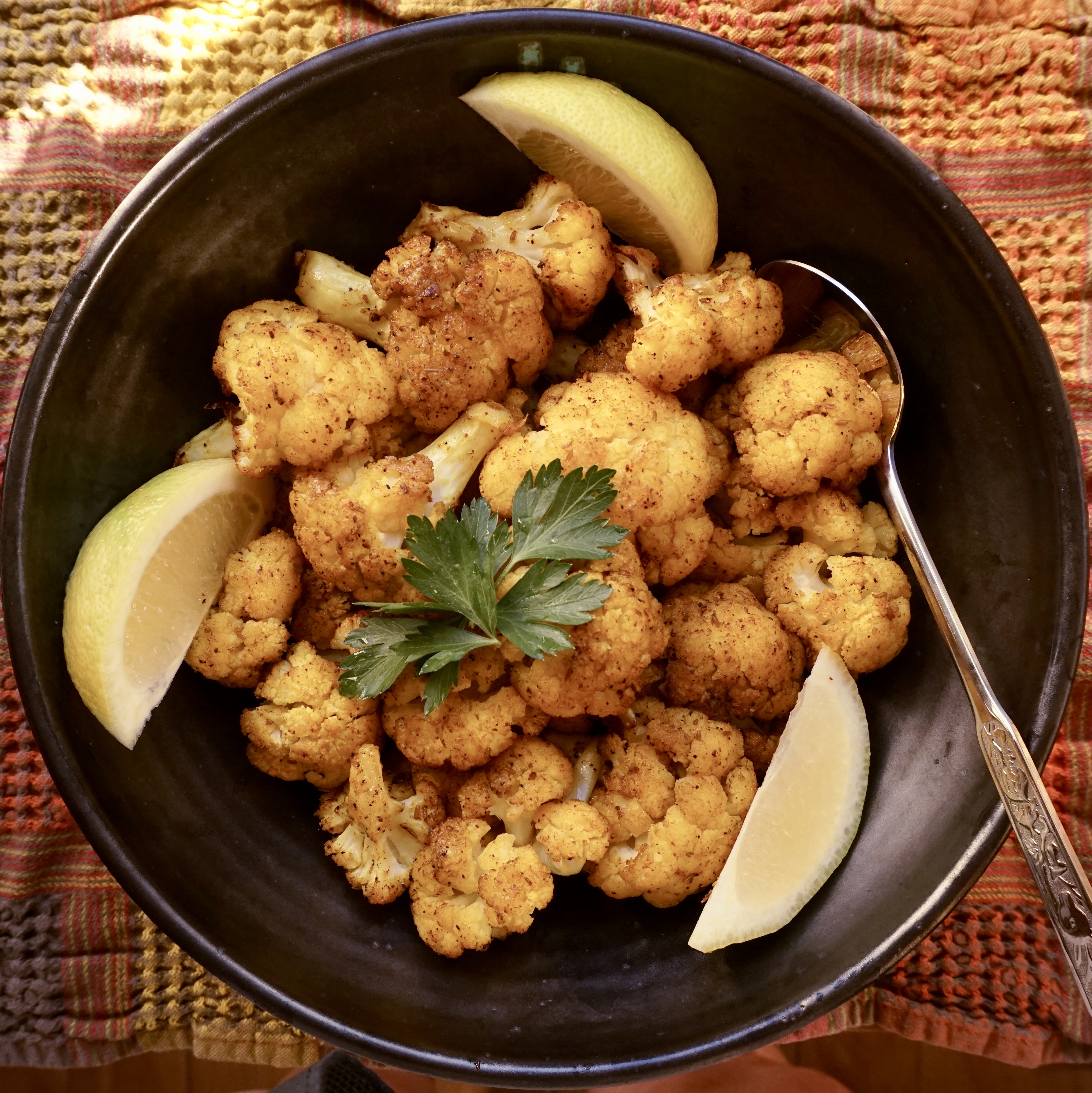 So Eat It, Just Eat it (Roasted Cauliflower with Cumin, Turmeric and