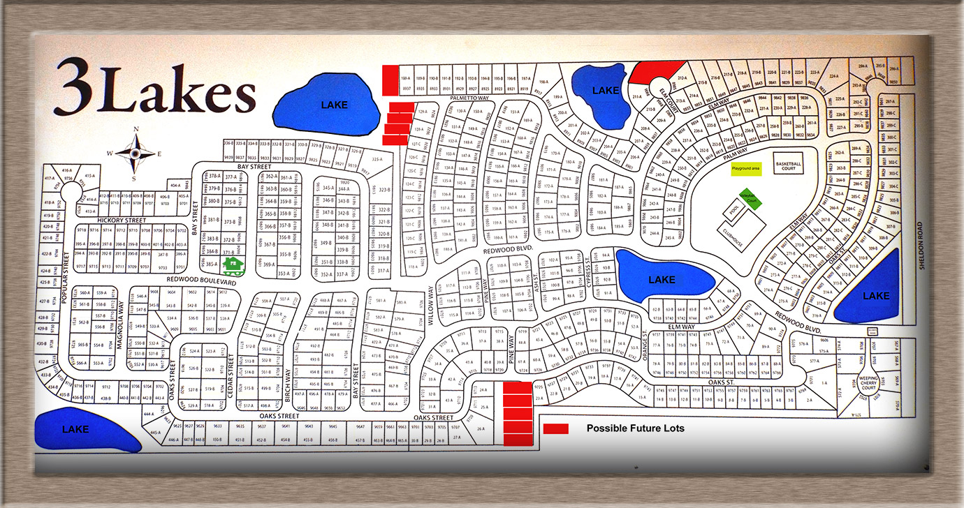 Sitemap Three Lakes Manufactured Home Community