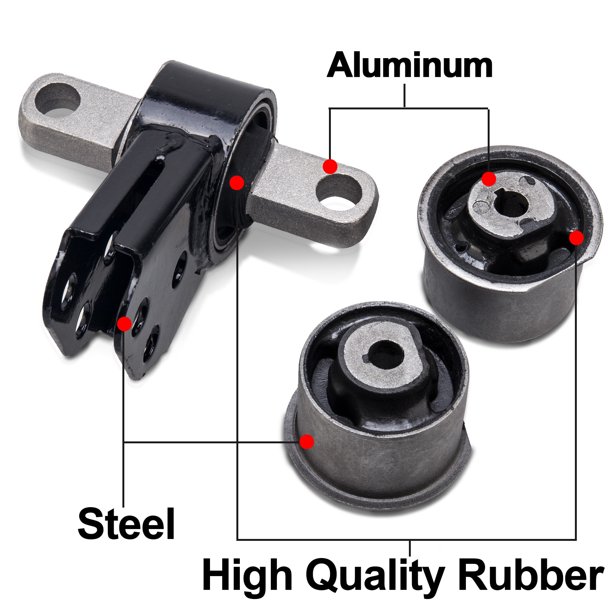 3mirrors Front Differential Mount & Front Axle Bushing Set Compatible