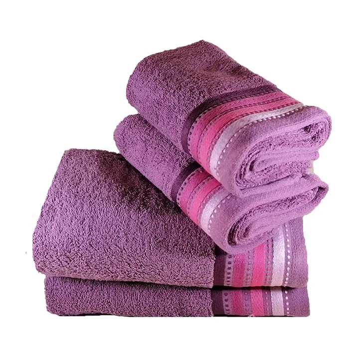 Royal Turkish Collection 450gsm 100 Cotton 2 Hand Towels, 2 Bath