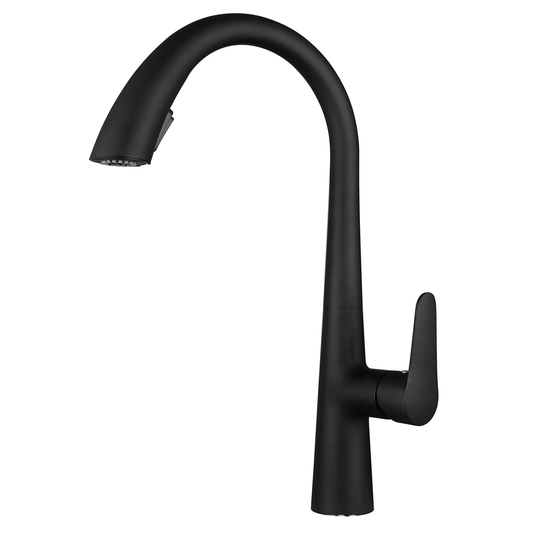 Black Kitchen Sink Tap with Pull Out Spray Fixture 0929B LEROY MERLIN
