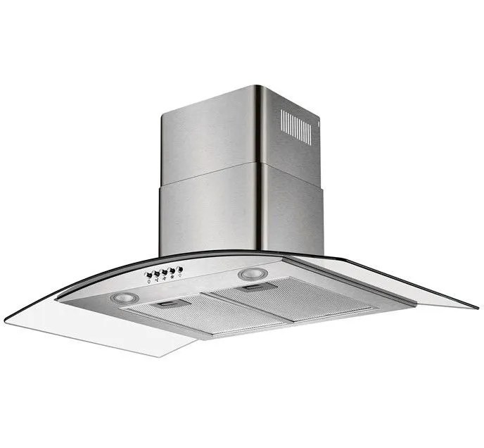 Falco 90Cm Curved Glass S/Steel Chimney Extractor FAL90CGS LEROY MERLIN South Africa