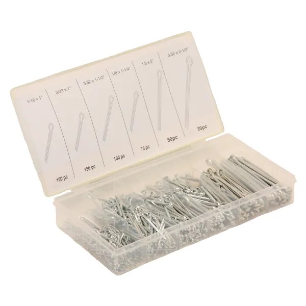 MicroTec Split Pin (Cott) Assortment 555 Piece 5 Pack LEROY