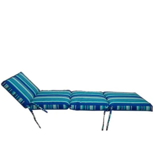 Seated By Jenkie Blue Stripes W.Proof Thick outdoor patio Lounger