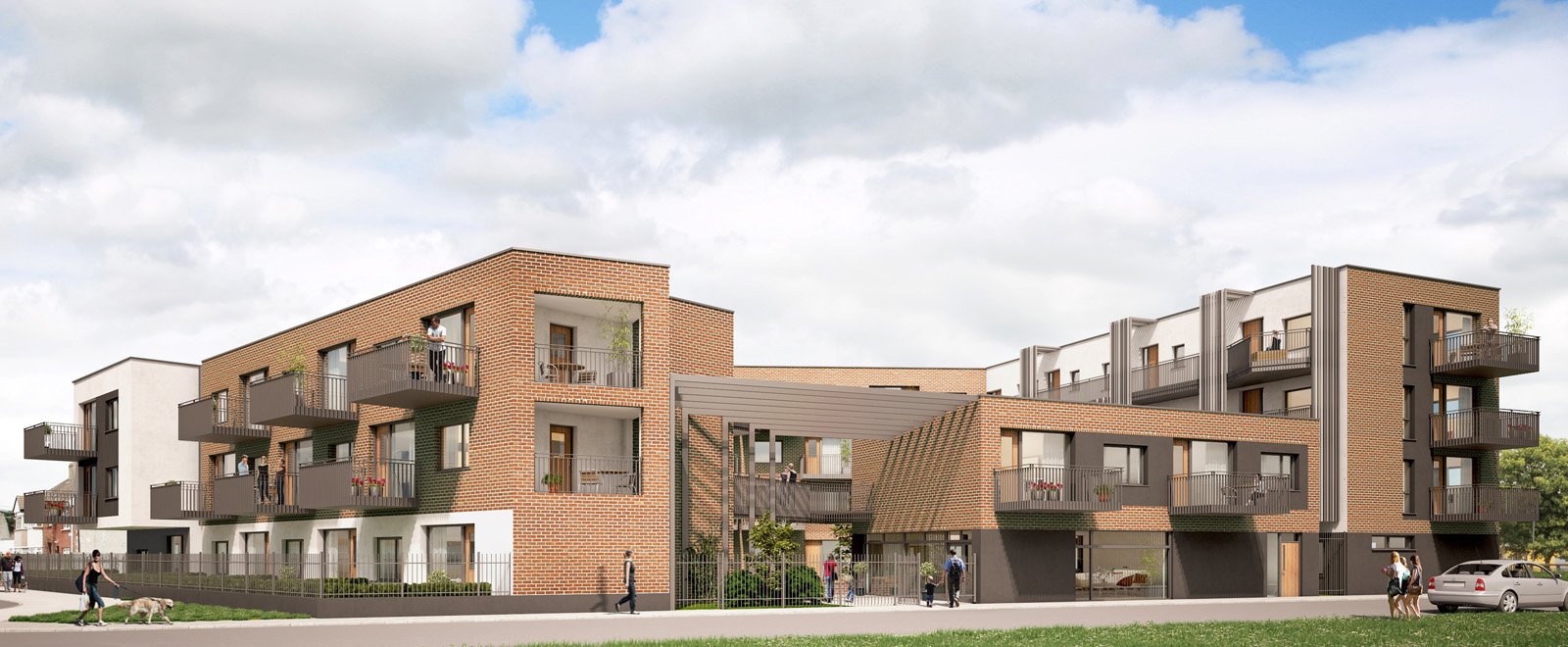 Fold Housing, Dolphins Barn, Dublin Visualisation Studio Ireland Cork