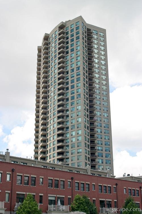 Condos on the Chicago River Photograph by Adam Romanowicz