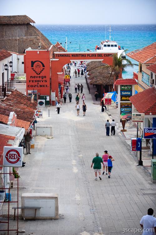 Playa Del Carmen ferry to Cozumel Photograph by Adam Romanowicz