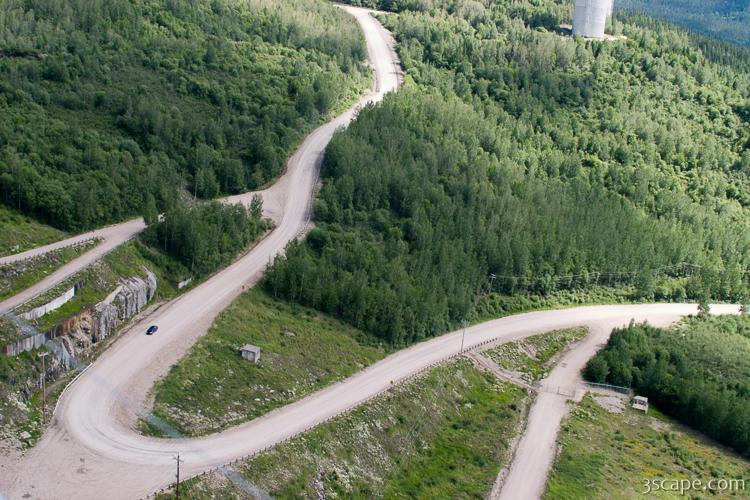 Twisty gravel road Route 389 Photograph by Adam Romanowicz