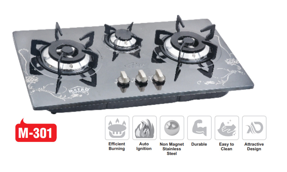 Kitchen Gas Stoves Built In Hob M301 3 Star Home Appliances
