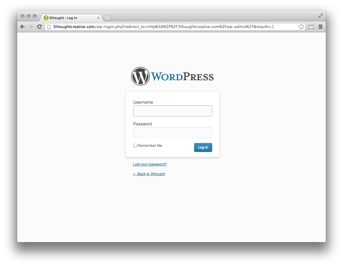 WordPress 101 How to log into your WordPress Dashboard.