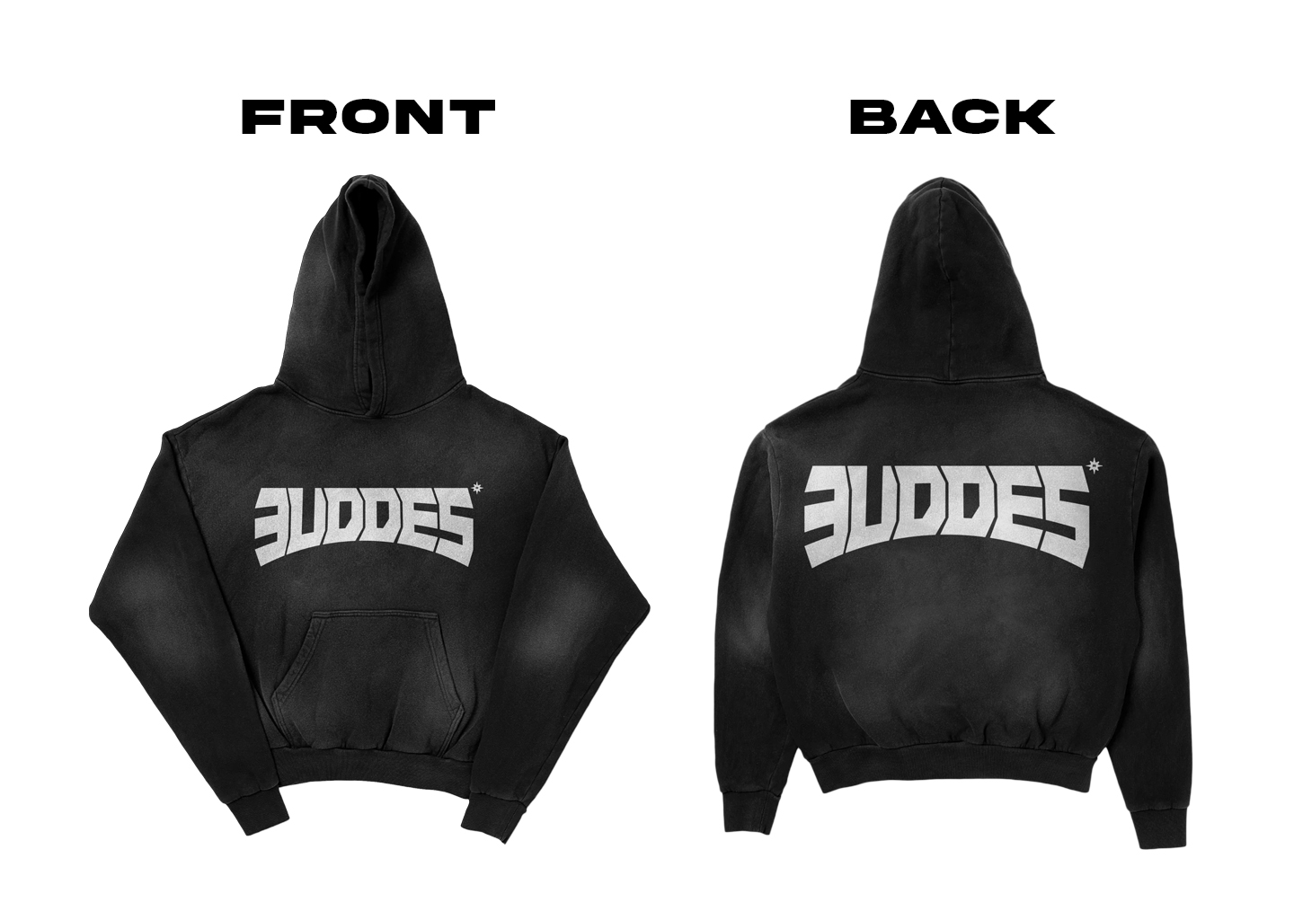 Washed Hoodie Mockup 3uddes