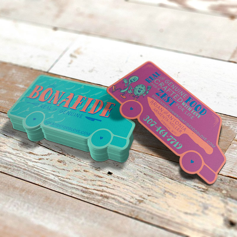 Food Truck Business Cards 3 Willow Design
