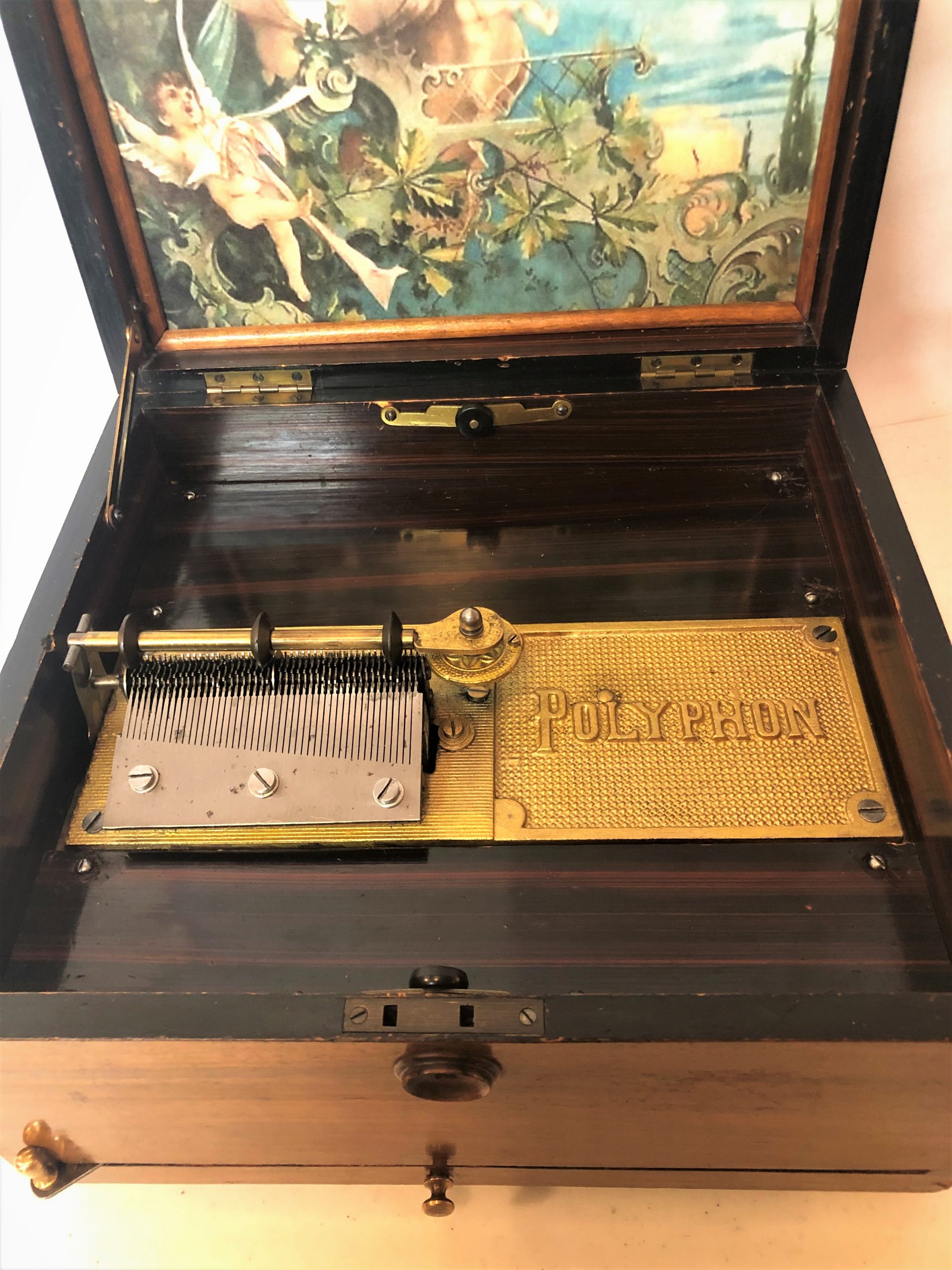 Small Polyphon Music Box 44 Time