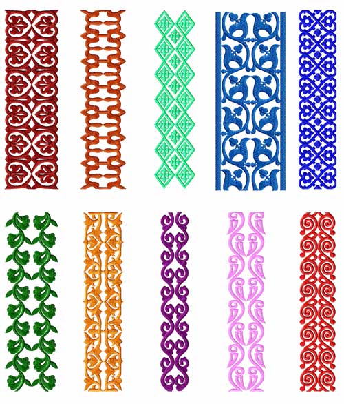 Machine Embroidery Designs Borders Borders 10