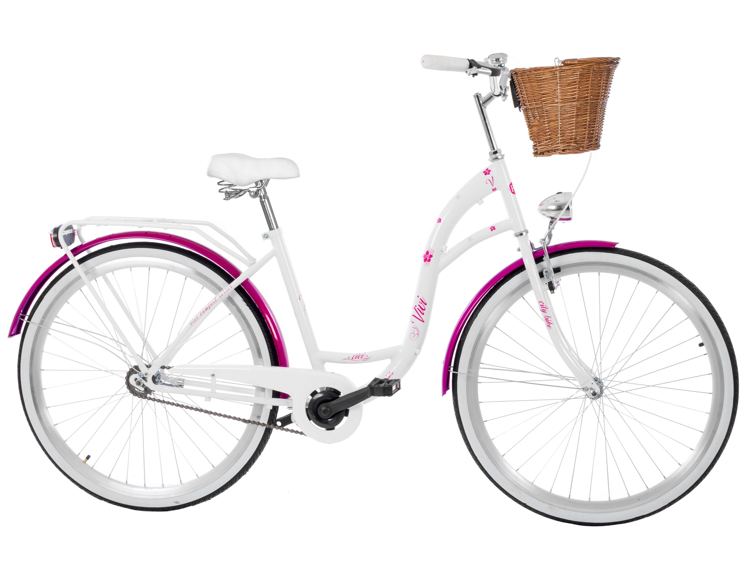 POLSKI ROWER MIEJSKI 28 CALI DAMSKI DAMKA + KOSZYK 6773181219