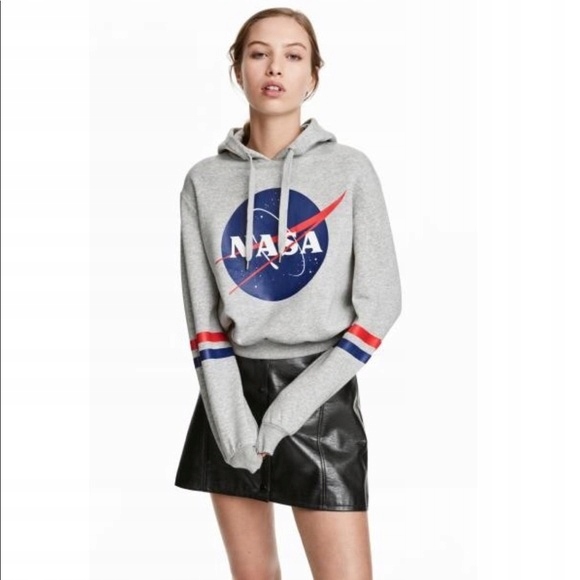 H&M ŚLICZNA BLUZA Z KAPTUREM NASA S NOWOŚĆ 7462460387 oficjalne