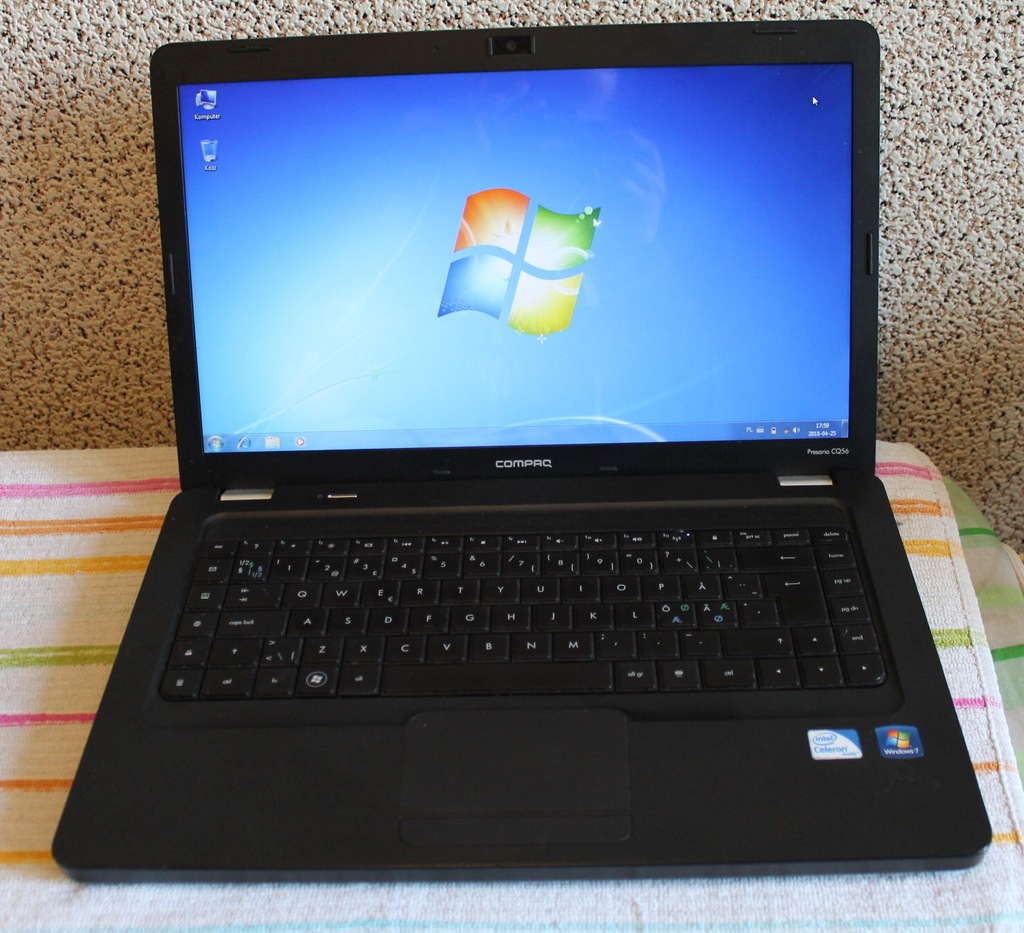 Laptop Compaq Presario CQ56 + Windows 7 7312586995 oficjalne