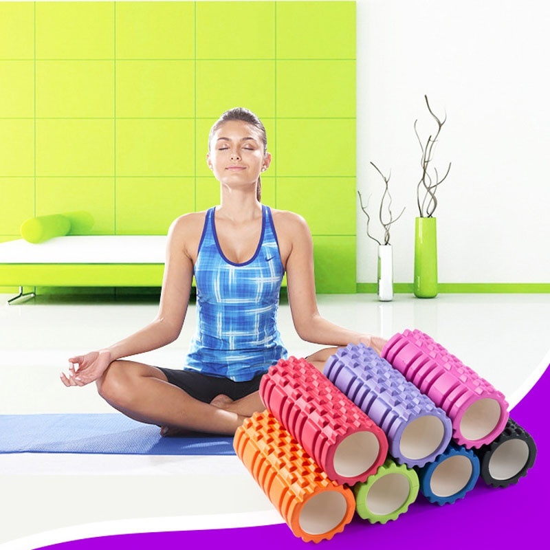 ROLLER JOGA WAŁEK DO MASAŻU CROSSFIT FITNESS BLUE 6777985376