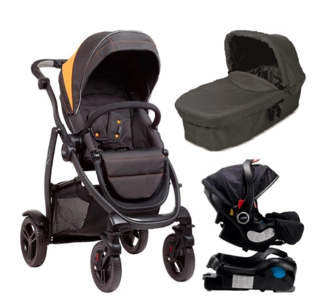 GRACO EVO XT ROCK 4W1 + BAZA+FOTELIK SNUGFIX BLACK