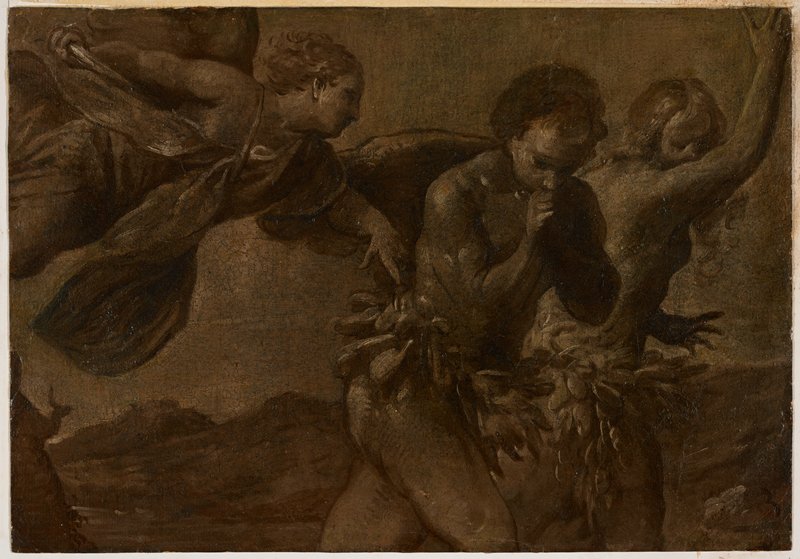 Explusion from the Garden of Eden, Circle of Marcantonio Bassetti