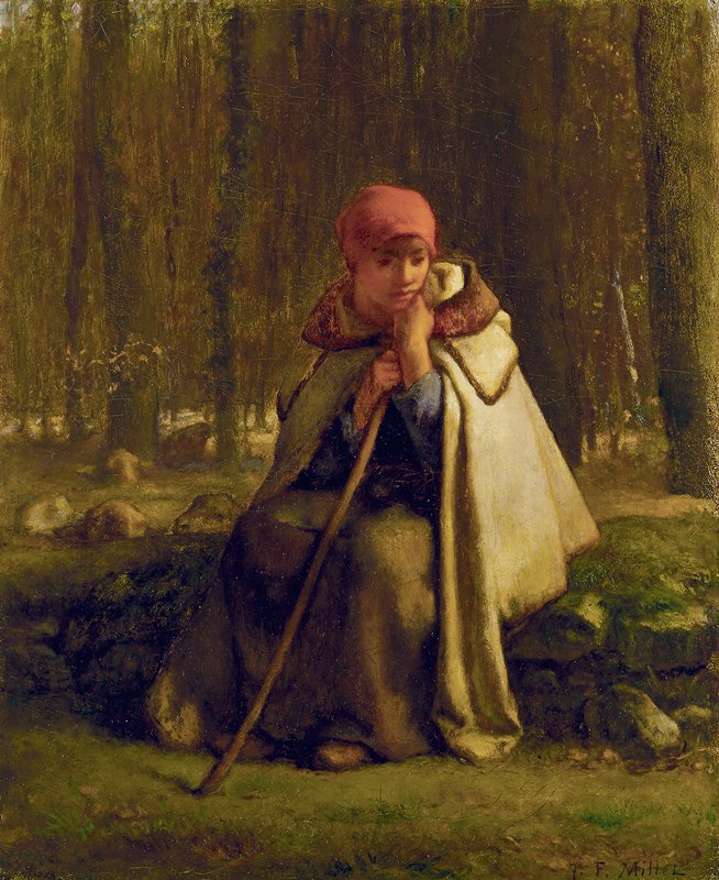 Seated Shepherdess, JeanFrançois Millet Mia