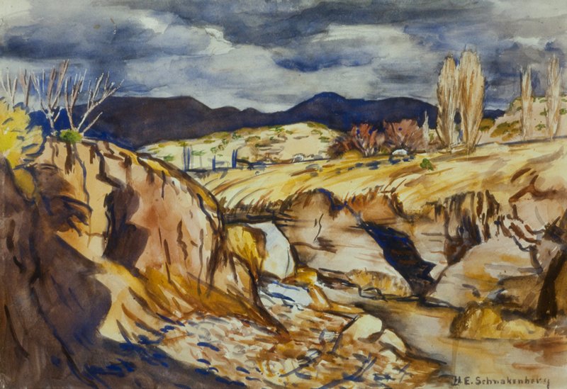 La Luz Canyon Near Alamo Gordo, N.M., Henry Ernest Schnakenberg Mia