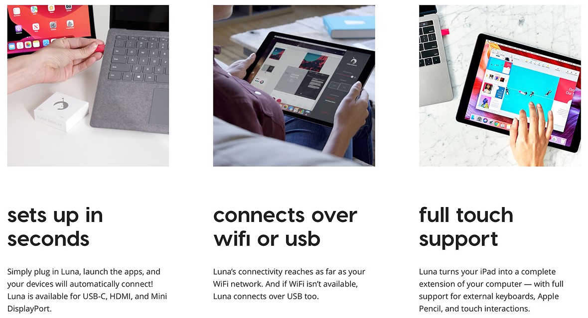 Luna Display now lets you use your iPad as a wireless second screen on