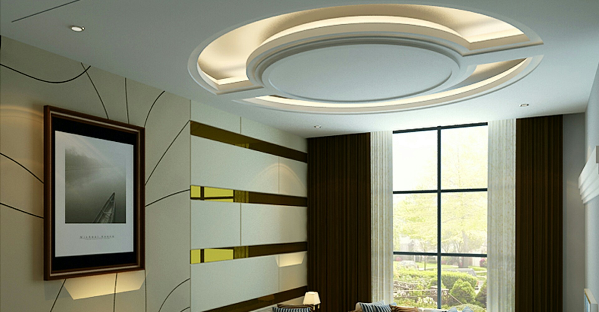 Residential Fall Ceilings, जिप्सम से बनी फॉल्स सीलिंग in Kolathur, Chennai , IC Pro ID