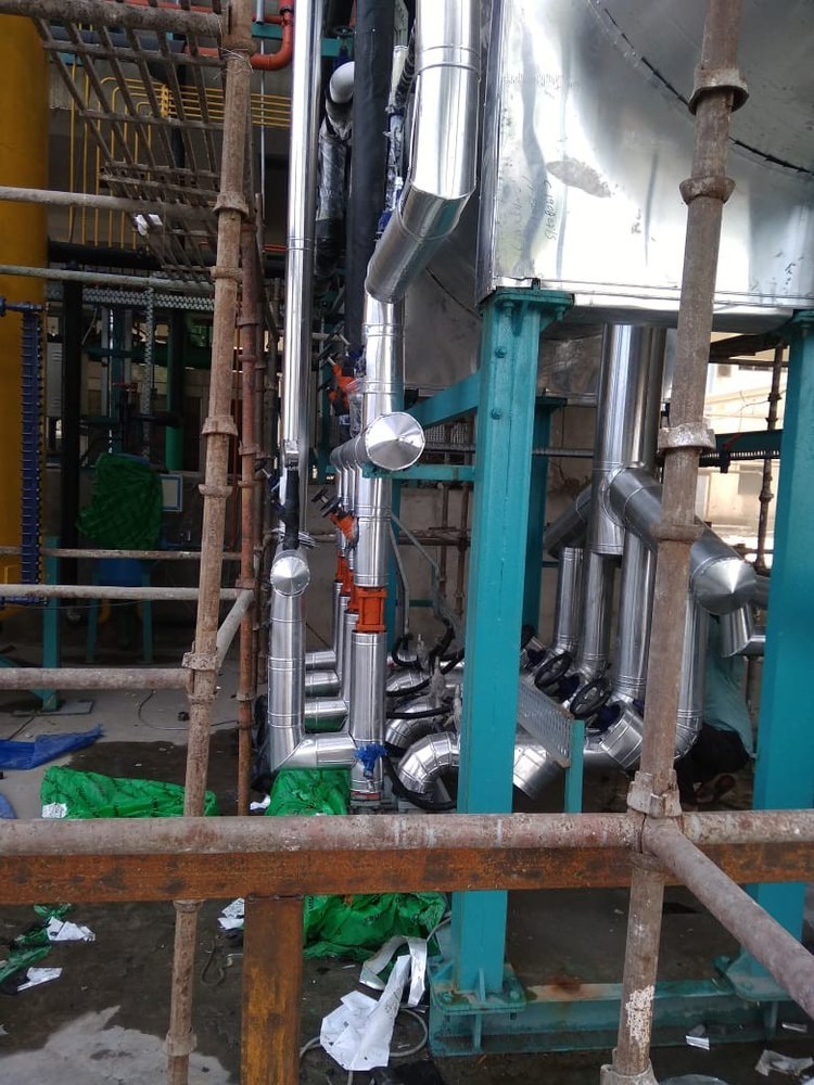 Chilled Water Pipe Line Puf Cold Insulation Work Service at best price
