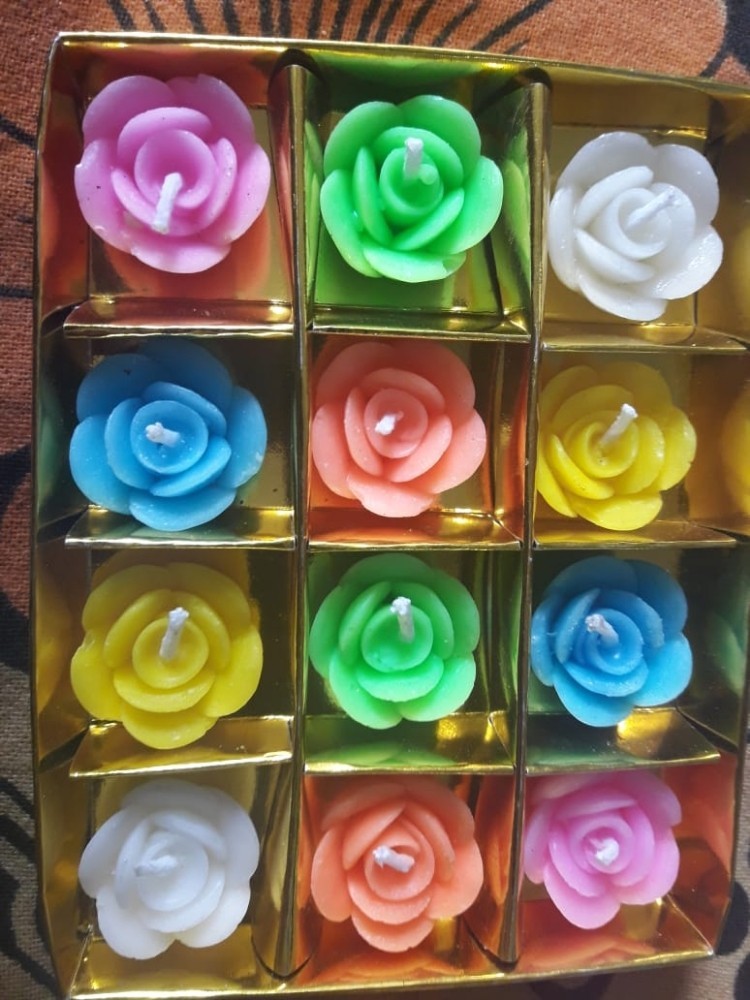 Flower Shaped Floating Candles at Rs 40/box Basant City Ludhiana