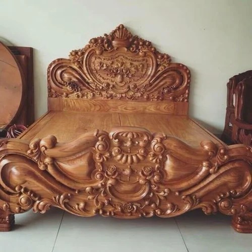 Full Size Sheesham Wood Wooden Carved Bed at Rs 70000 in Patna ID