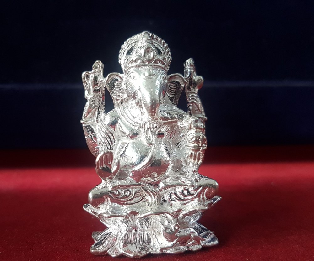 Ganesha Silver Idol at Rs 2200/piece Silver Laxmi Ganesh in Hyderabad