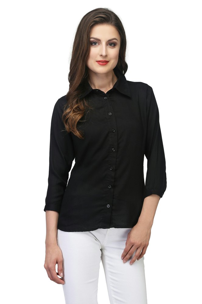Women Black Shirts, Size S, M, L & XS at Rs 150 in Ludhiana ID