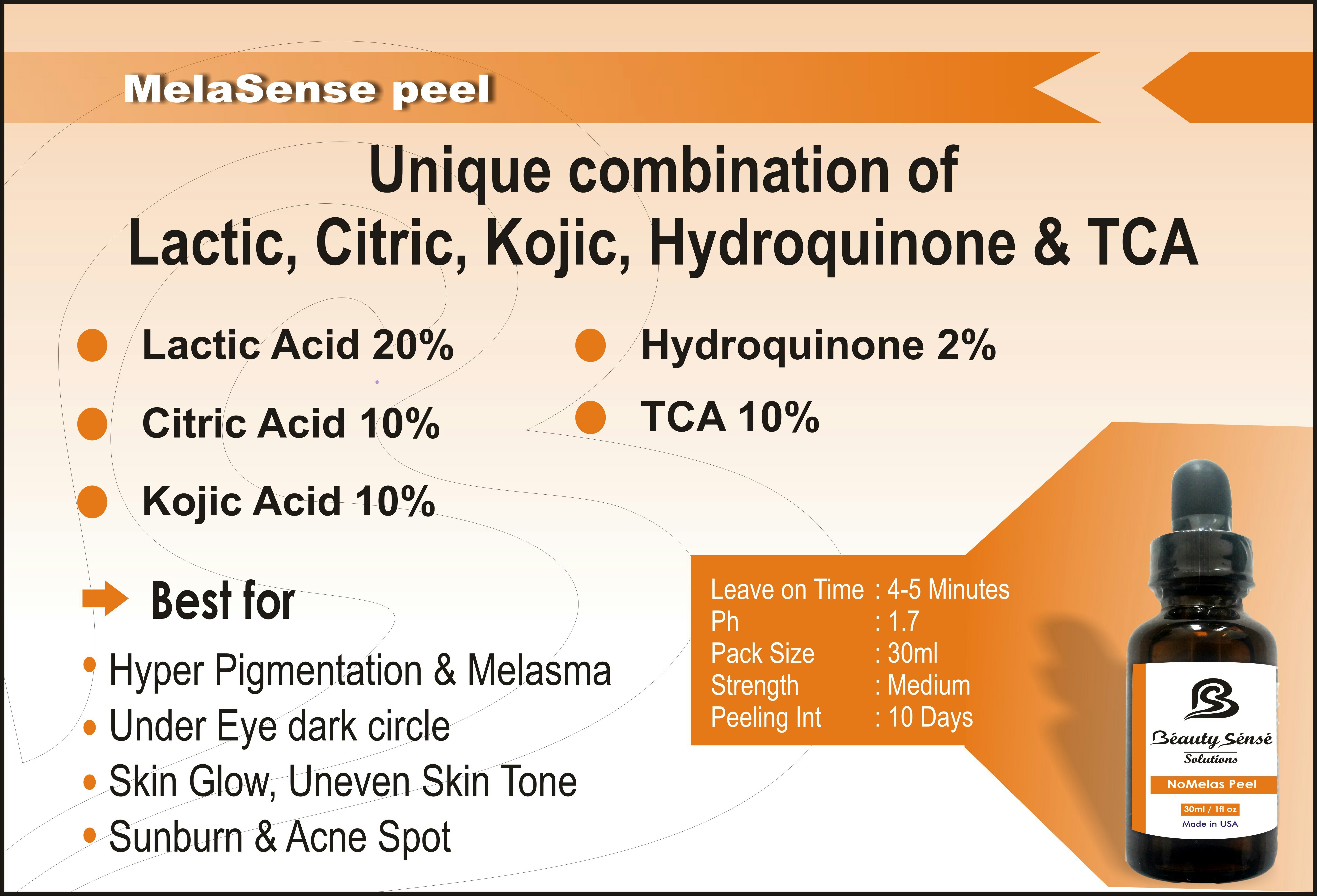 Chemical Peel Melasense Peel, Pack Size 30 And 60ml, Type Of Packing